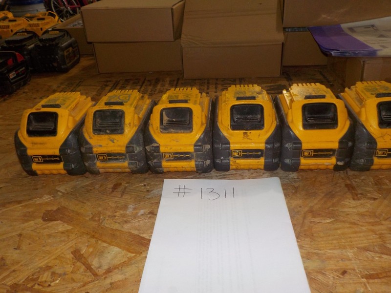 Dewalt 20v Lot 6 6ah Flexvolt batteries for parts/repair # 1311