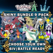 POKEMON LEGENDS ZA Z-A 6IV SHINY ALPHA MEGA BUNDLE EV TRAINED