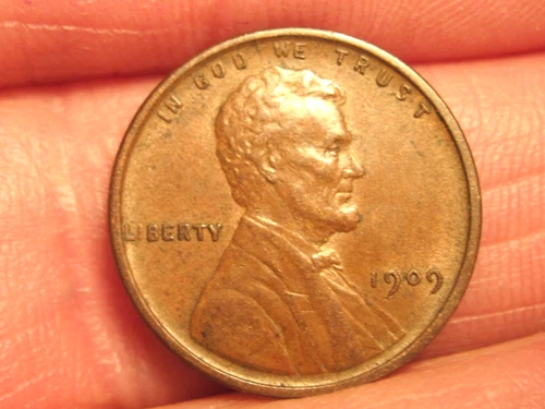 1909VDB  LINCOLN WHEAT CENT, FREE SHIPPING (#130E)