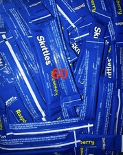 60 Skittles RASPBERRY Drink Mix To GO Singles Sachet WILD BERRY BOX Sugar Free