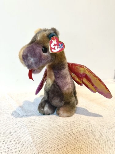 Vintage TY Beanie Buddies Collection Scorch The Dragon 1999 RETIRED- Read