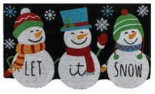 Briarwood Lane Snowman Trio Coir Doormat