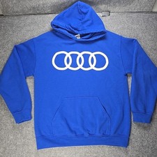 Audi Pullover Hoodie Blue Medium