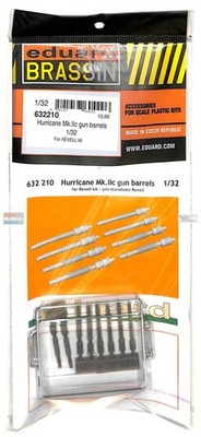 EDU632210 1:32 Eduard Brassin Hurricane Mk.IIc Gun Barrels (REV kit)