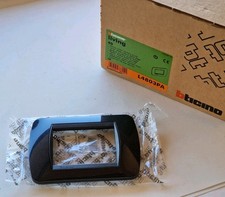 Bticino L4803PA placca Living International acciaio scuro nero SCATOLA 40 PEZZI