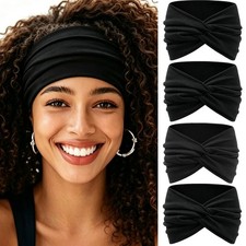 IVARYSS Extra Wide Headbands for Women Non-Slip, 7'' Large Twist Knotted Stretch