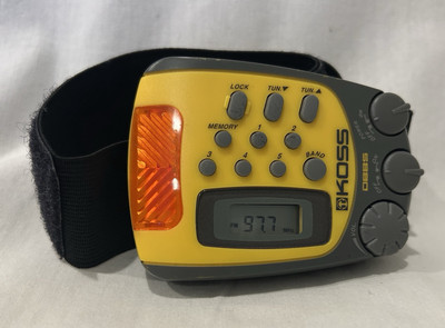 Works! KOSS PP257 Water-Resistant Sports Digital AM/FM Radio DBBS Radio Tested