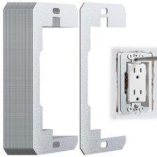 24 PCS Outlet Spacers, Wall Plate Spacer, Metal Flush Fit Device Leveling Pla...