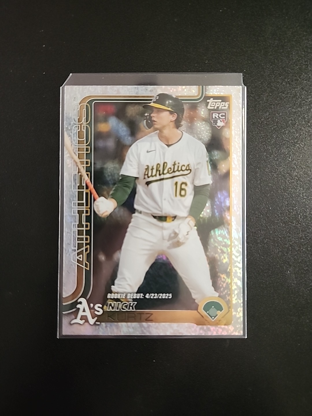 2025 Topps Update Series - Rookie Debut Nick Kurtz #US197 Sandglitter (RC)