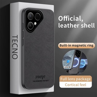 For Tecno Pova Curve 2, Luxury Retro Leather Magnetic Business Soft Case Cover