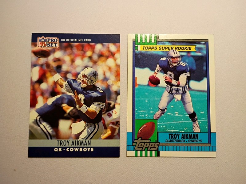 1990 Pro Set - Troy Aikman #78 , Topps Troy Aikman #482