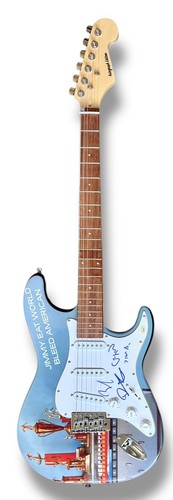 Jimmy Eat World Signed Guitar Custom JSA COA Jim Adkins Linton Lind Burch - Picture 2 of 3