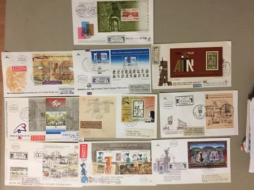 Ten registered Israel fdc with SS