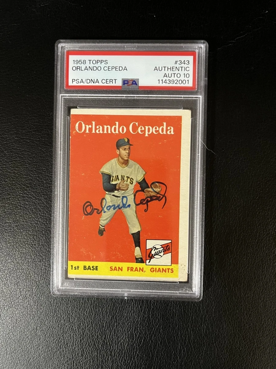 Orlando Cepeda Autographed Baseball Cards for sale | eBay