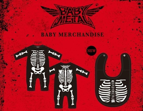 Difficult to obtain [BABYMETAL] [Super!! ︎So cute!! ︎】【Bone Romper & Bone Bib】