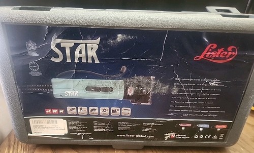 Lister Wahl Star Livestock 258-34501 Shearing Clipper Shears Case C101 Works