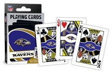 MasterPieces Puzzles Baltimore Ravens Playing Cards Logo NFL