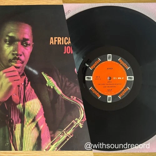JOHN COLTRANE QUARTET Africa/Brass JAPAN MONO LP FLIP BACK 1961 IMPULSE! NY 3
