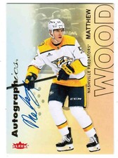 25/26 2025 FLAIR MATTHEW WOOD A-MW FLEER AUTOGRAPHICS AUTOGRAPH AUTO NASHVILLE