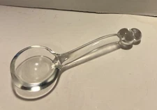 Imperial Glass Candlewick 2 Bead Condiment Ladle Spoon  6.25"