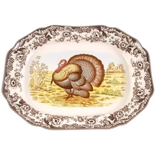 Spode Woodland 20" Oval Turkey Platter 8323876