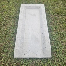 Concrete Gutter Splash Block - Approximately 23.5 Inches Long And 11 Inches Wide