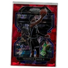 2021-22 Panini Prizm Red Ice Terence Davis II Sacramento Kings #139