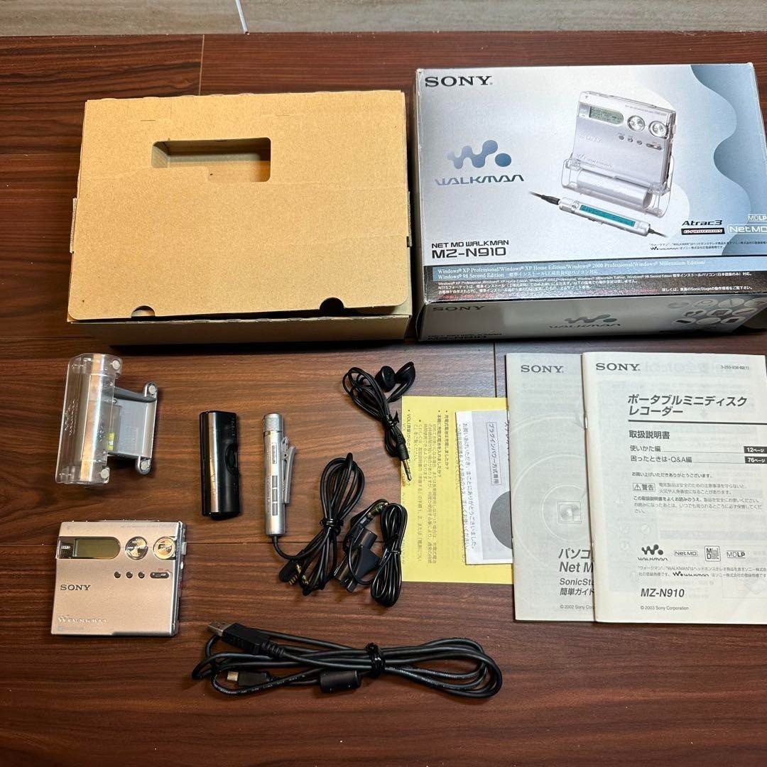 SONY MD Walkman Portable Player MZ-N910 3864 From Japan