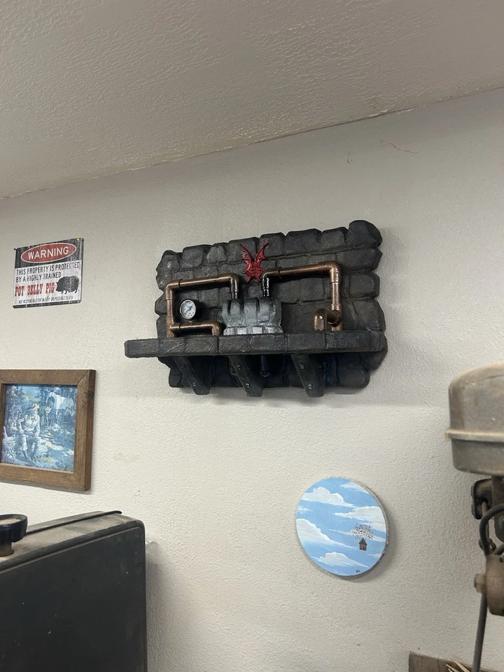 Masters of the Universe Wall Hanging Shelf/Diorama Horde Theme. - Image 3 of 4