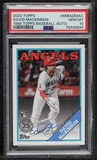 2023 Series 1 1988 Topps Baseball David MacKinnon PSA 10 GEM MT Auto 0xr2