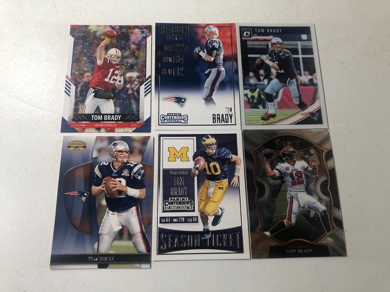 6 pack auctions TOM BRADY 6 Card Lot C Free Shipping! Patriots GOAT
