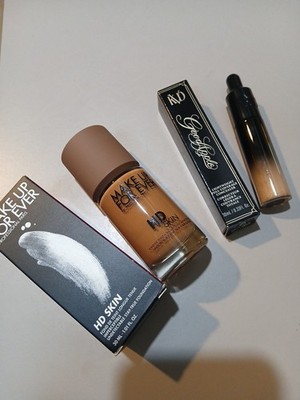 Make Up For Ever HD Skin Foundation 4Y60 + KVD Good Apple Concealer BNIB 
