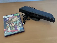 Microsoft Xbox 360 Kinect Camera Motion Sensor Bar & Kinect Adventures Game Tstd