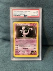 1st Ed Pokemon TCG Rocket's Mewtwo 14/132 Gym Challenge Holo English Card PSA 8