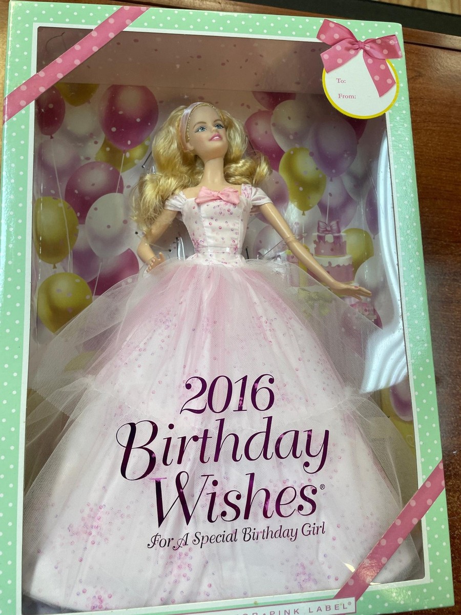 Mattel DGW29 2016 Birthday Wishes Toys Barbie Doll for sale online