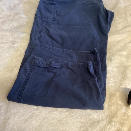 Carhartt RN#14806 WorkMen Carpenter Pants Can as Navy Blue 46x32 EUC - Picture 9 of 13