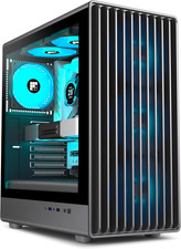 K6 PC Case - Pre-Installed 6 PWM ARGB Fan 3 X 120Mm, 3 X 140Mm , ATX Mid-Tower