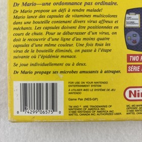 NES Dr. Mario CIB Complete FRENCH CANADIAN VERSION w/ Poster Tested