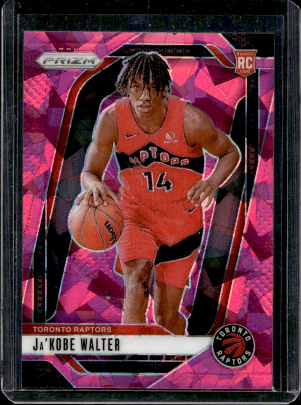 2024-25 Prizm Ja Kobe Walter RC Pink Ice Rookie #223 Raptors