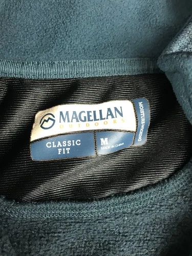 Magellan Outdoors Men's Blue Full Zip Fleece Jacket w/ Pockets Size Medium image 4