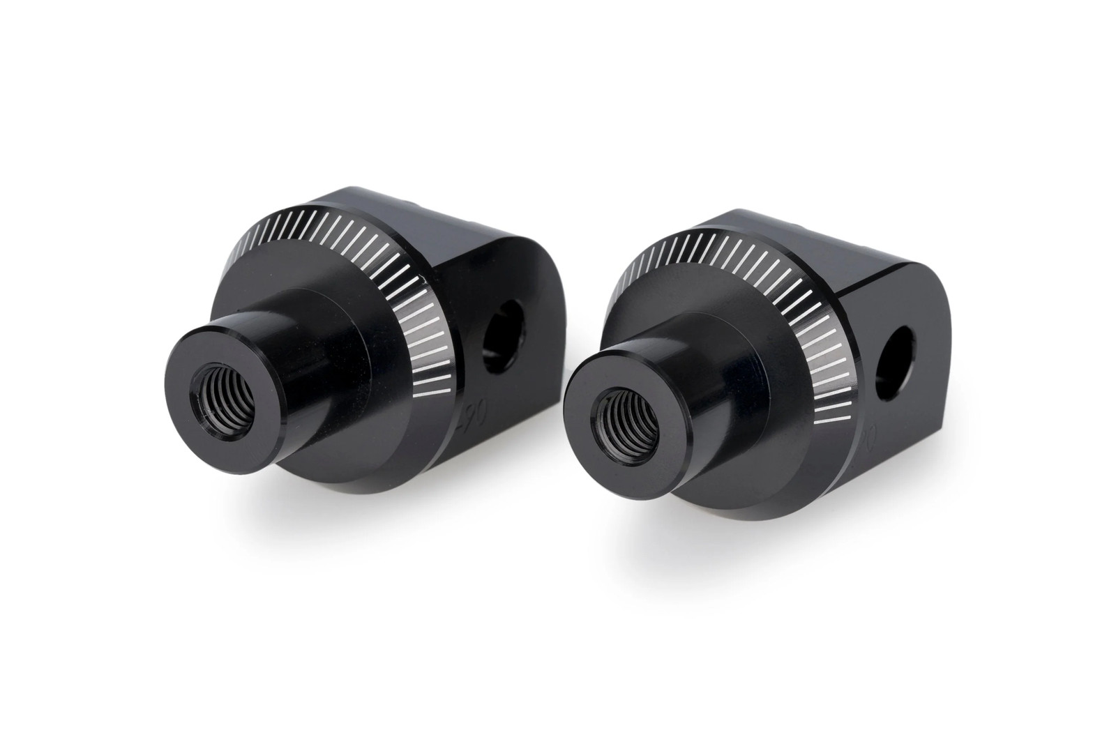 Puig Footpeg Adaptors Rider | Black | Aprilia RS 457 2024>Current