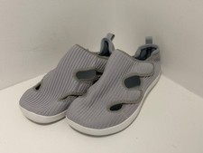   Leisure  Cosy Womens Slip On Walking Shoes Gray Knit Lightweight Sneakers Size