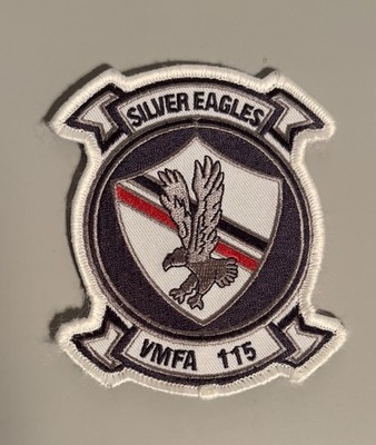 Squadron Patch VMFA 115 Silver Eagles USMC F/A 18 Hornet Woven