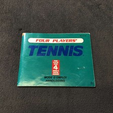 Nintendo NES Manual Four Players Tennis FAH Very Good Condition