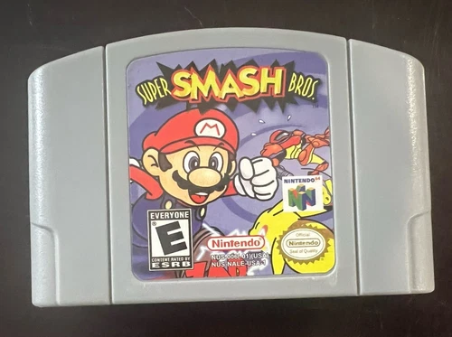 Nintendo N64 Game - Super Smash Bros. Tested, Authentic Great Condition