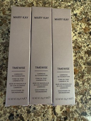 MARY KAY NEW IMPROVED Timewise Luminous 3D Foundation VARIOUS SHADES - 1 oz. NEW