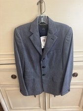 Ralph Lauren Women s Suit Jacket Blazer Navy White Size 4 NWT Cotton Cashmere