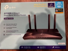 TP-Link AX1800 4-Stream Dual-Band WiFi 6 Router  (Archer AX21) USB 2.0 Port 5GHz