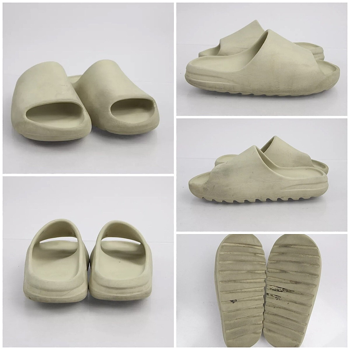 靴 adidas Yeezy Slide Adidas Yeezy Slides Bone Beige Pure Resin Sand Size 9 Foam