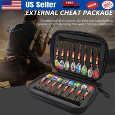 Fishing Lure Metal Spinner Bait Bass Tackle Crankbait Spoon Trout Bass 16Pcs/set